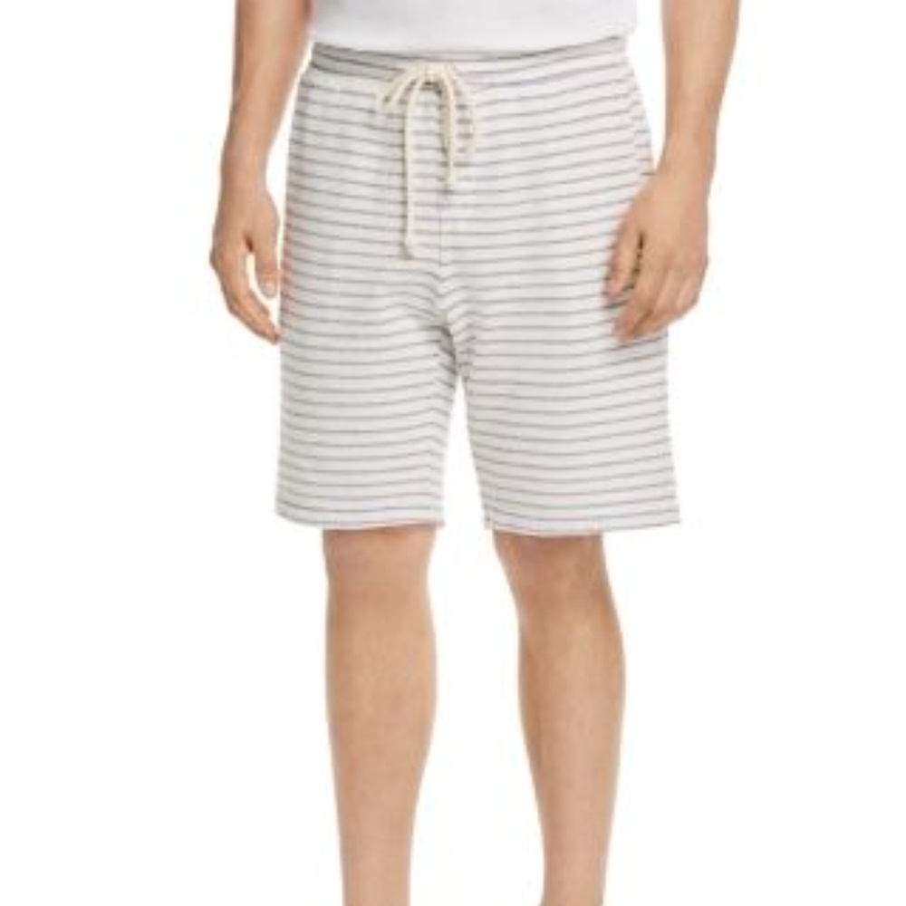 STRIPE SHORT Velvet by Graham  Spencer OFF WHITE